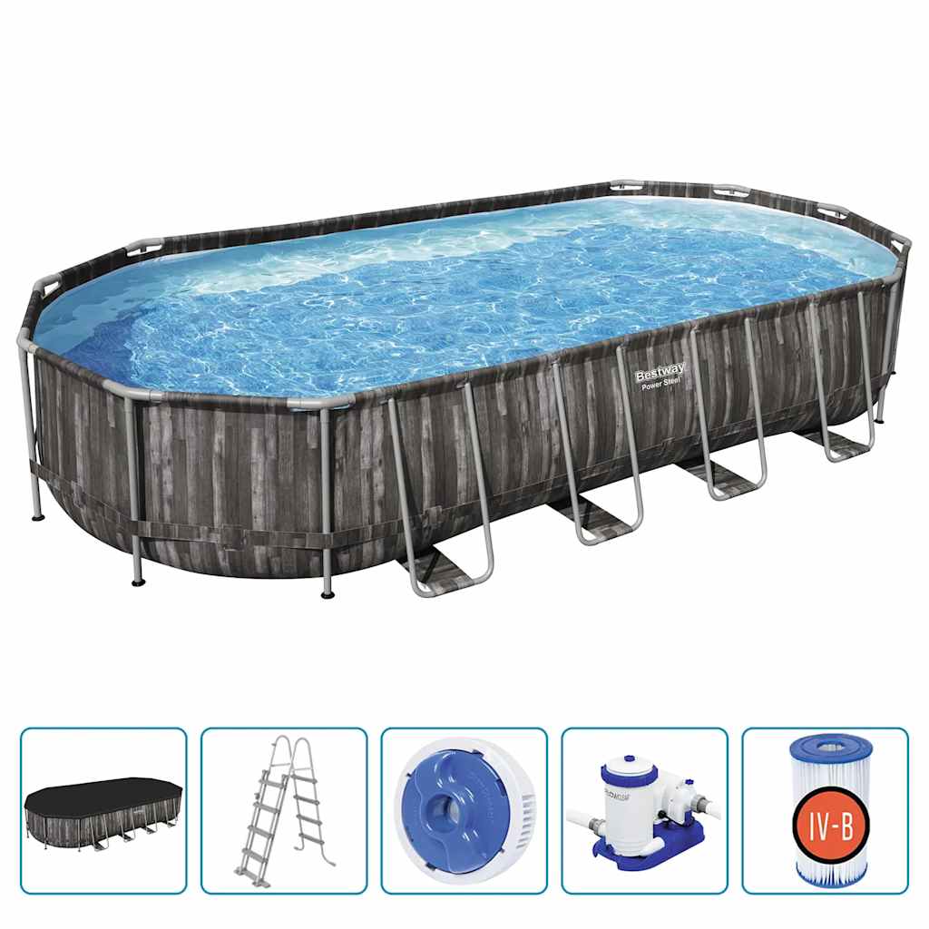 Bestway Zwembadset ovaal 7,32x3,66x1,22 m