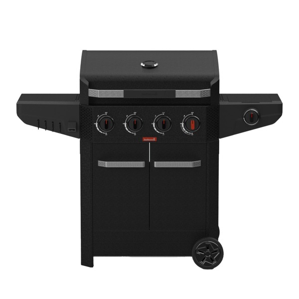 Barbecook Luca 412 gasbarbecue met kast en zijbrander (Zwart)
