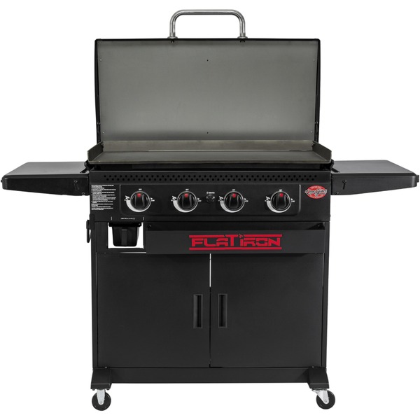 Char-Griller Flat Iron Premium Gas Griddle barbecue (Zwart)