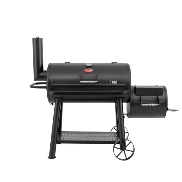 Char-Griller Grand Champ Offset Smoker houtskoolbarbecue (Zwart)