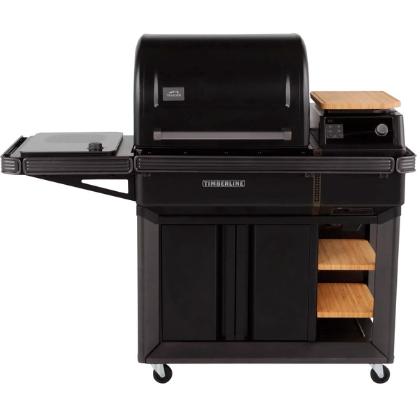 Traeger Timberline Pellet Grill barbecue (Zwart, WiFIRE, touchscreen, inductiekookplaat aan zijkant)