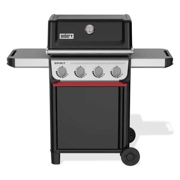 Weber Spirit E-410-gasbarbecue (Zwart, 4 branders met extra zijbrander)